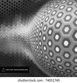 Abstract hexagon mosaic.