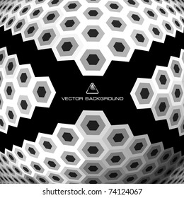 Resumen de mosaico hexágono.