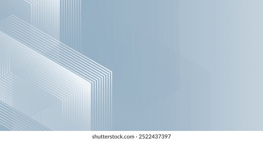 Abstract hexagon on gray background design simple on art lines modern