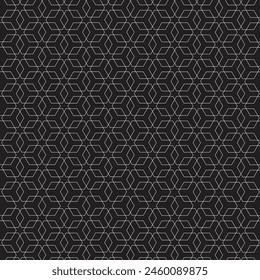 The abstract hexagon overlap on a black background.