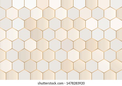 Abstract hexagon pattern background. Abstract geometric. Vector illustration.