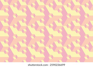Abstract hexagon pattern background, seamless hexagon pattern with pastel color