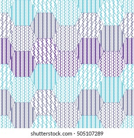 Abstract hexagon pattern. Pattern can be used for wallpaper, cover fills, web page background, surface textures. Vector linen texture.
