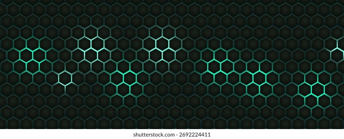 Padrão Hexágono Abstrato Com Fundo De Colmeia Azul Brilhante Para Tecnologia, Design E Uso Da Web