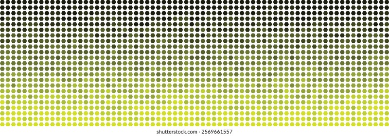 Abstract Hexagon Pattern: Gradient Green and Black