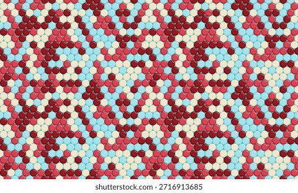 Abstractas patrón hexagonal en rojo, rosa y azul.  Perfecto para fondos, diseño de Sitio web, estampados textiles o cualquier proyecto que necesite una textura geométrica vibrante.