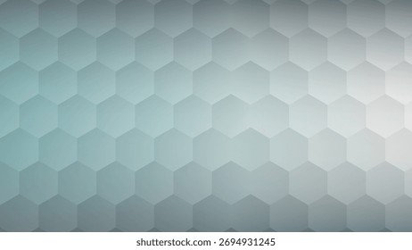 Abstractas patrón hexagonal en tonos de azul y gris que crea un diseño geométrico moderno perfecto para fondos y Fondos de pantalla con degradado sutil
