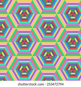 Abstract hexagon pattern. Vector.