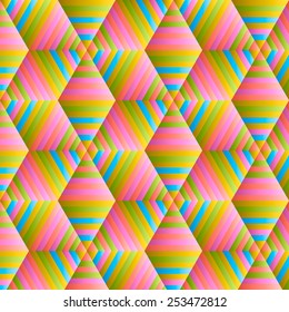 Abstract hexagon pattern. Vector.