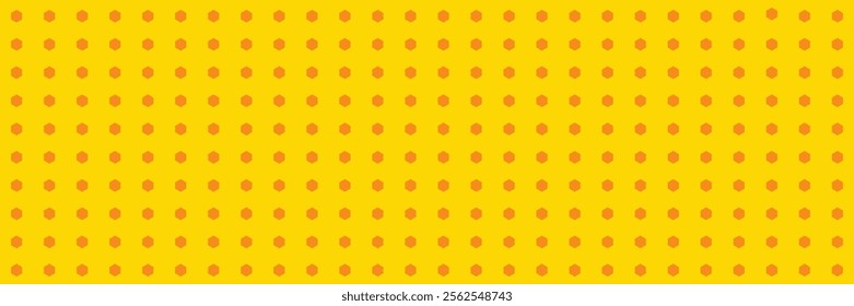 Abstract Hexagon Pattern: Yellow and Orange Geometric Design