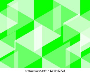 Abstract hexagon and polygon background in UFO green color(bright green evokes lush countrysides).Grid green mosaic geometric design. Matrix digital futuristic.