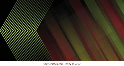 Abstract Hexagon red and yellow are light pattern with the gradient is the with wall metal texture soft tech modern