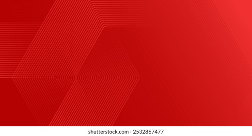 Abstrato hexágono renderização de fundo de vidro abstrato vermelho simples