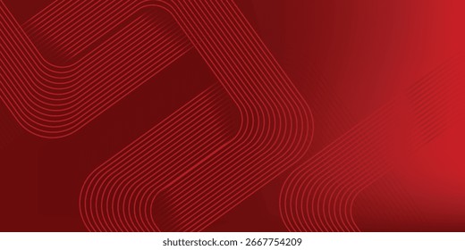 Abstract hexagon rendering of red abstract glass background simple