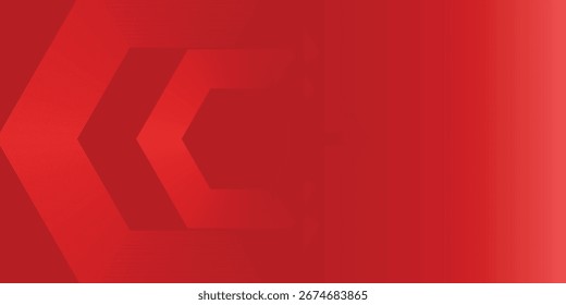 Renderização hexágono abstrato do fundo de vidro abstrato vermelho