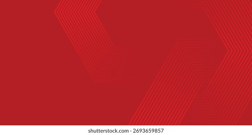 Representación Abstractas del hexágono del fondo de cristal abstracto rojo simple. Tecnología de patrón de Vector EPS10