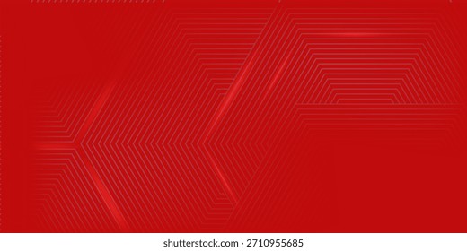 Representación Abstractas del hexágono del fondo de cristal abstracto rojo Arte simple