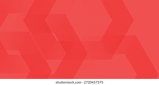 Abstractas representación hexagonal de fondo de vidrio abstracto rojo simple ilustración de Vector de arte eps10