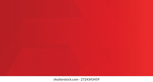 Abstractas representación hexagonal de fondo de vidrio abstracto rojo simple. Ilustración vectorial geométrica