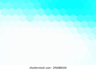 Abstract hexagon retro background. Transition bright colors. Vector illustration