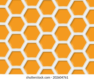 Abstract hexagon s design template - vector illustration