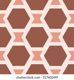 Abstract hexagon seamless pattern.
