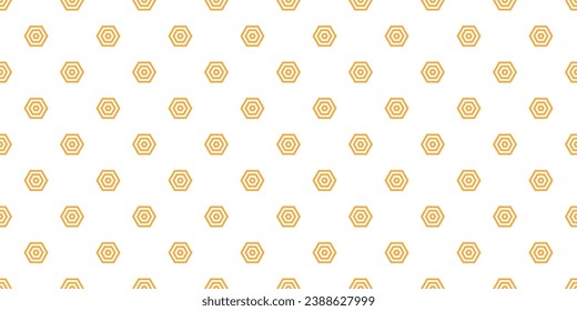 Abstract hexagon seamless pattern.  Modern playful hypnotic geometry. Optical art. Background, digital paper, wrapping paper, wallpaper.