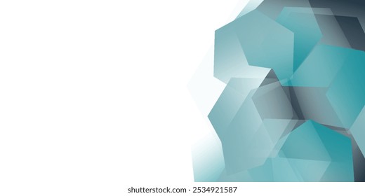 Abstract hexagon shape background. Modern futuristic geometric hexagonal elements. Graphic design.