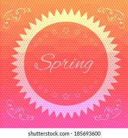 Abstract hexagon spring background - eps10. Vector illustration.