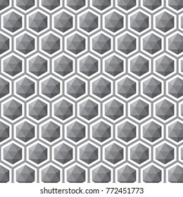 Abstract Hexagon or Square geometric pattern texture or background