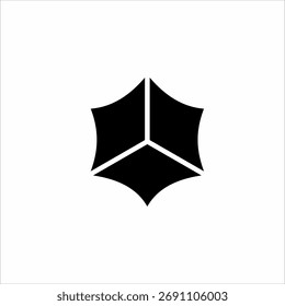 Abstractas diseño de logotipo de estrella hexagonal.