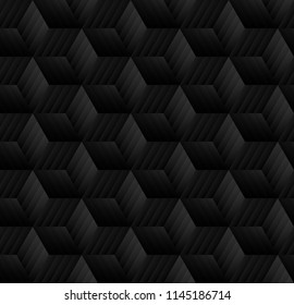 Abstract Hexagon structure Dark geometric seamless pattern Eps 10 vector
