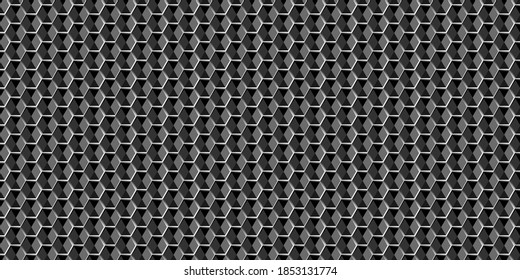 Abstract Hexagon structure Dark geometric background. Eps 10 vector.