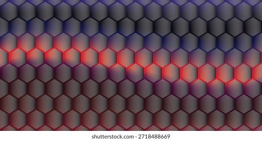 Estructura Abstractas del hexágono Modelo inconsútil geométrico oscuro


