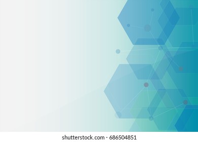 Abstract hexagon Technology background.  Digital futuristic minimalism. geometric design .  Vector