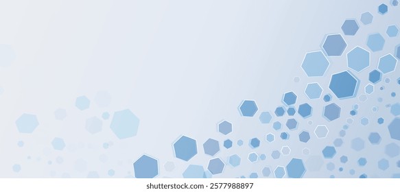 Abstract hexagon technology background, modern tech banner, corporate business concept, hi-tech abstract background  for presentation business or event poster tech EPS 10