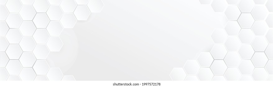 abstract hexagon technology background, vector illustration