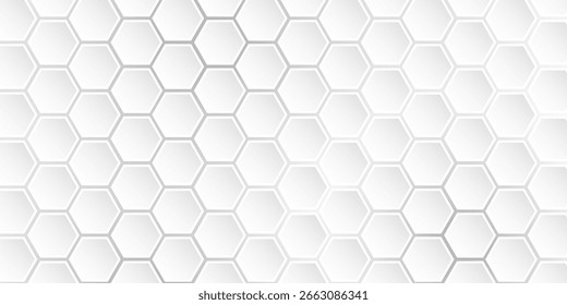 Fondo geométrico Abstractas de la forma del estilo de la tecnología del hexágono, Imagen blanca simple del fondo.