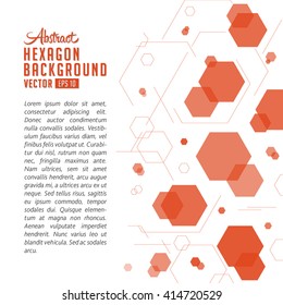 Abstract hexagon textures and background. Vector and illustration.