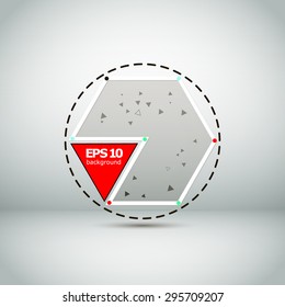 Abstract hexagon triangle background | EPS10 vector illustration