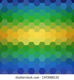 Abstract hexagon vector banner. presentation background