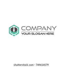 Abstract hexagon vector logotype. Line hexagon creative simple logo design template. Universal geometric symbol font icon. finance with hexagon logo. graduation business