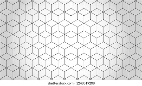 Abstract hexagon White background , background can used for wallpaper or design , vector.
