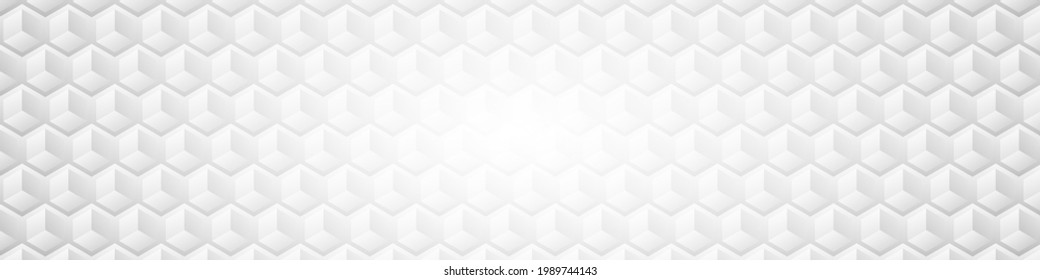 Abstrakter Hexagon-weißer Hintergrund mit Licht und Schatten. Moderne Vektorgrafik