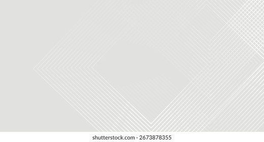 Abstract hexagon whitein gray wave light technology background. Abstract big data digital concept modern eps10