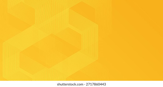 Abstractas Hexágono amarillo Fondo Abstractas Diseño de patrón de píxeles. Ilustración de concepto de negocio Abstractas