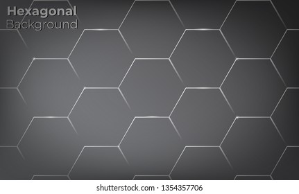 Abstract hexagonal background 3d illustration, Suitable For Wallpaper, Banner, Background, Card, Book Illustration, Web Landing Page 