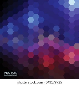 Abstract hexagonal background. Clean and modern vector illustration.