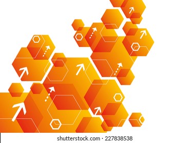 Abstract Hexagonal Background Design 