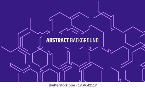 Abstract hexagonal background. Digital vector design. Modern geometric backdrop. Futuristic technology. Communication concept. Futuristic layout for web and print.